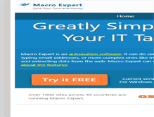 Tablet Screenshot of macro-expert.com